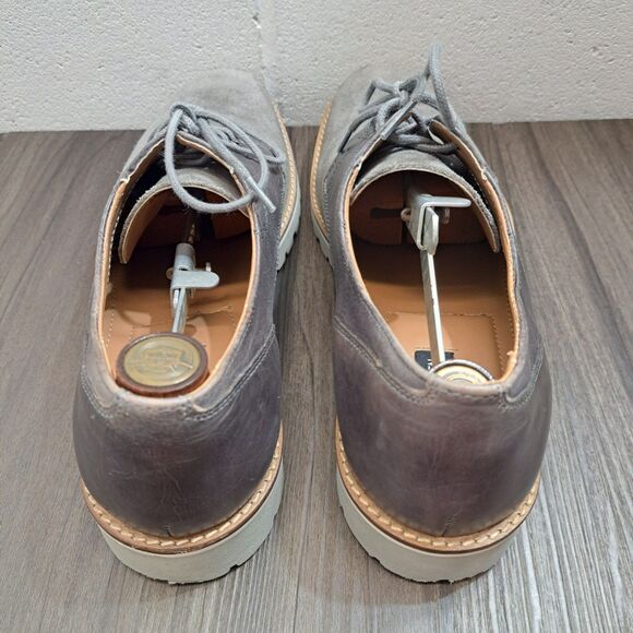 Steve Madden Casual Dress Shoes Dark Gray Leather Lace Up Derby's Men's Size 13D - Picture 4 of 7